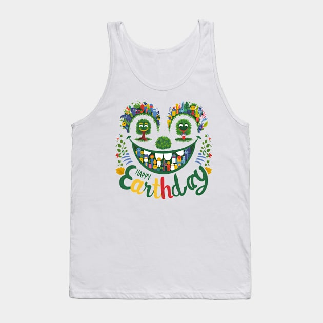 Happy Earthday Tank Top by Noshiyn